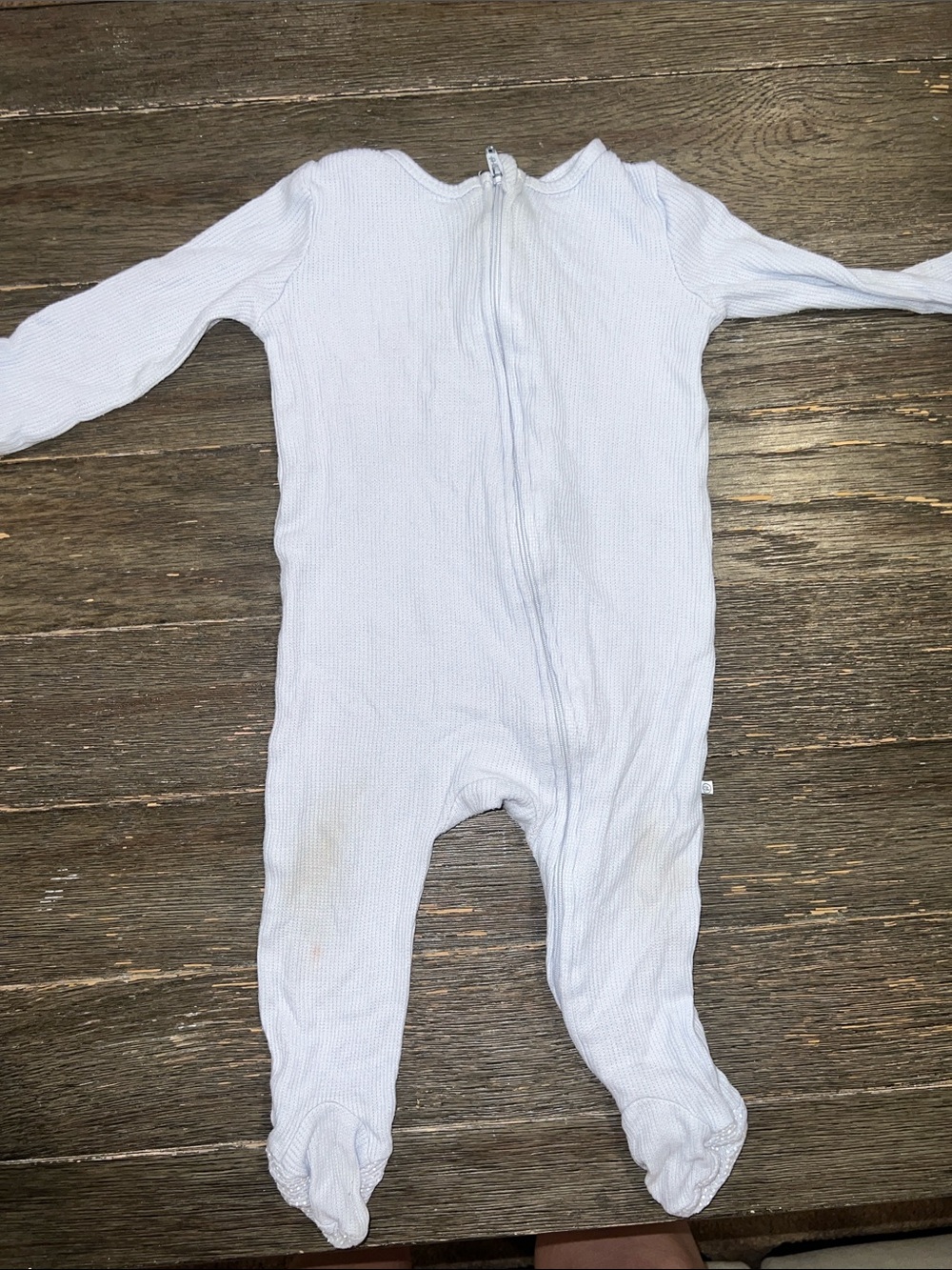 Caden Lane waffle footie pajamas 6-12m